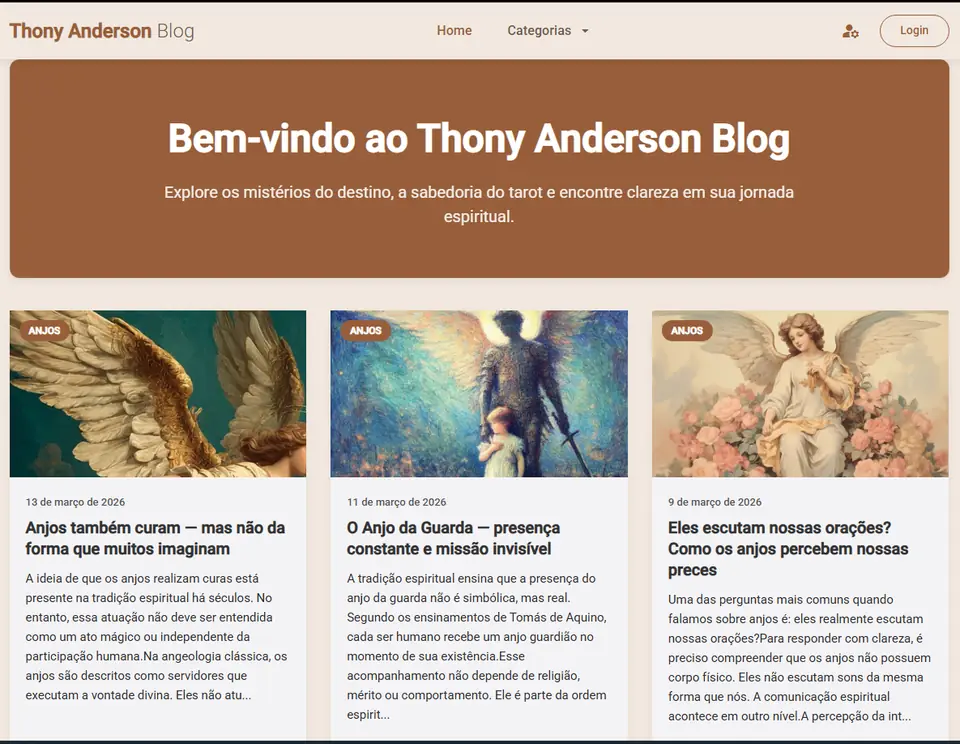 Design premium do blog Thony Anderson