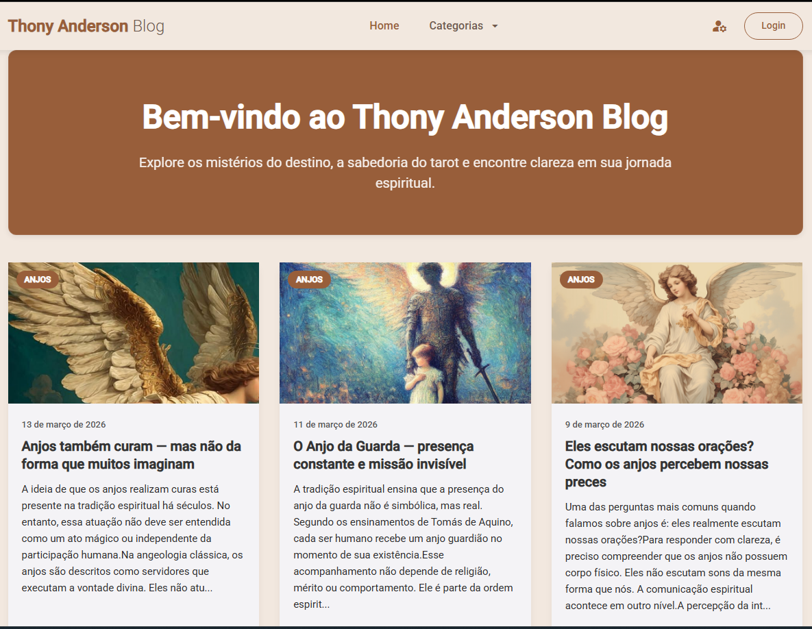 Blog Thony Anderson Dashboard